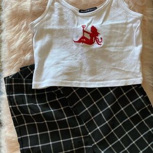 pac sun checker pants 💘